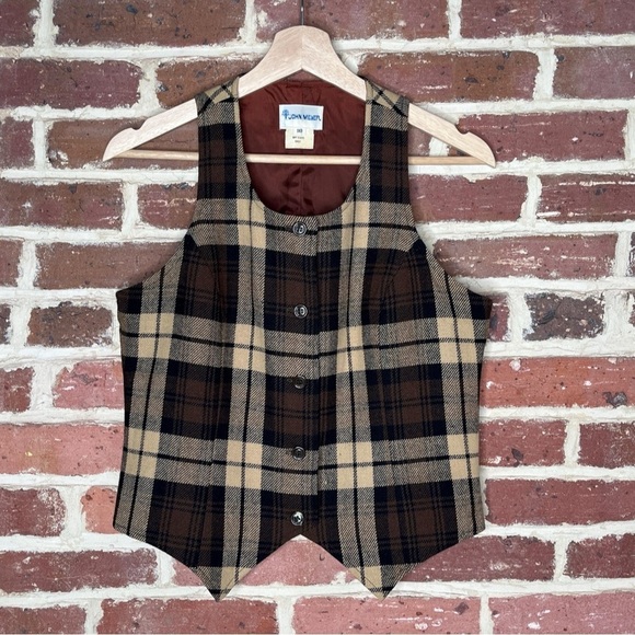 Vintage Plaid Vest by John Meyer Size Small - Picture 1 of 2